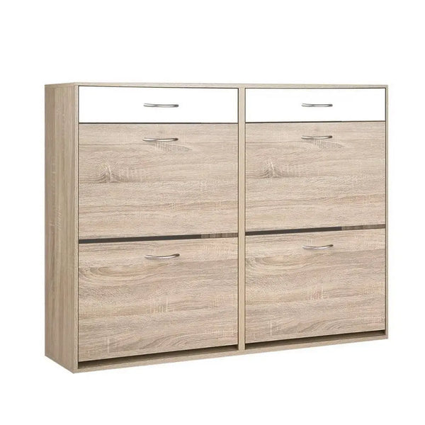 Artiss 2 Tier Shoe Cabinet - Wood Deals499