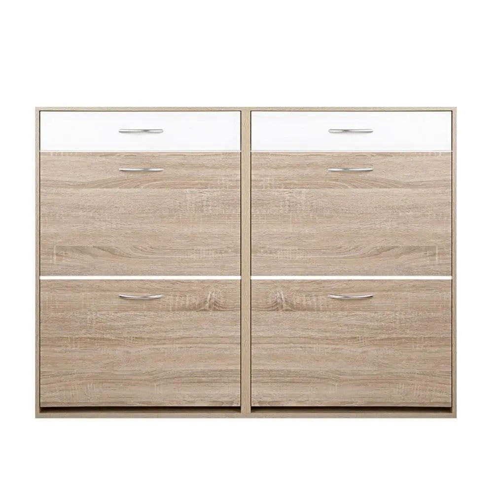 Artiss 2 Tier Shoe Cabinet - Wood Deals499