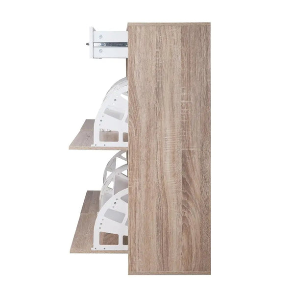 Artiss 2 Tier Shoe Cabinet - Wood Deals499