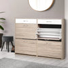 Artiss 2 Tier Shoe Cabinet - Wood Deals499