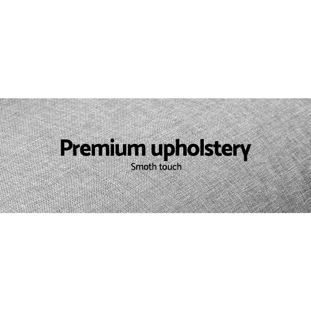 Artiss 3 Seater Fabric Sofa Bed - Grey Deals499