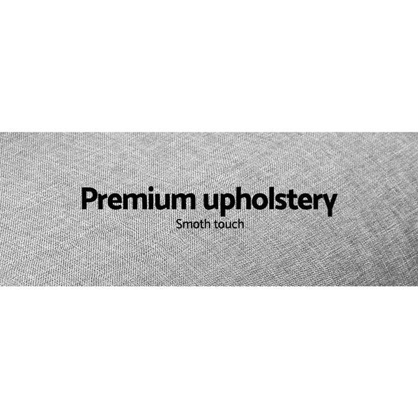 Artiss 3 Seater Fabric Sofa Bed - Grey Deals499