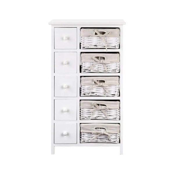 Artiss 5 Basket Storage Drawers - White Deals499