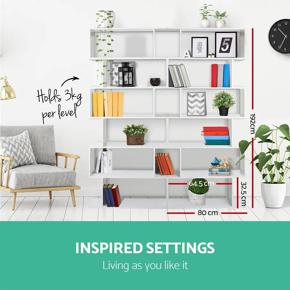 Artiss 6 Tier Display Shelf - White Deals499