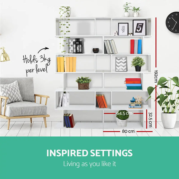 Artiss 6 Tier Display Shelf - White Deals499