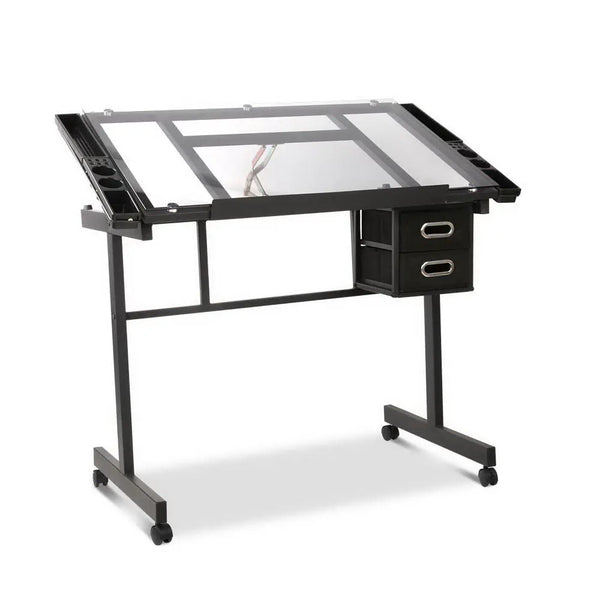 Artiss Adjustable Drawing Desk - Black and Grey Deals499