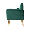 Artiss Armchair Lounge Chair Accent Armchairs Chairs Sofa Green Cushion Velvet Deals499
