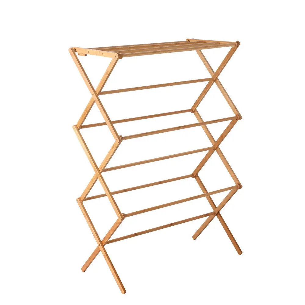 Artiss Bamboo Clothes Dry Rack Folable Towel Hanger Laundry Drying Deals499