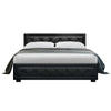 Artiss Bed Frame Double Size Gas Lift Base With Storage Black Leather Tiyo Collection Deals499