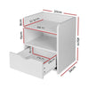 Artiss Bedside Table Drawer - White Deals499