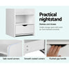 Artiss Bedside Table Drawer - White Deals499