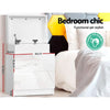Artiss Bedside Tables Side Table Drawers RGB LED High Gloss Nightstand White Deals499