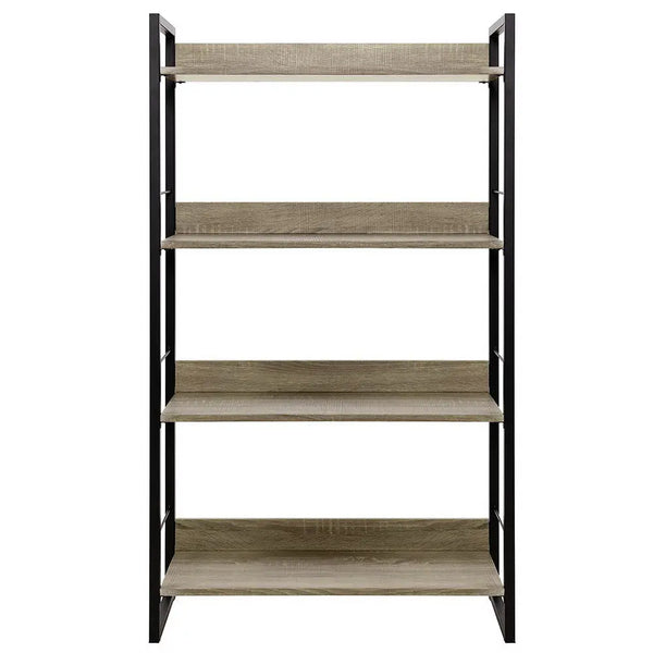 Artiss Book Shelf Display Shelves Corner Wall Wood Metal Stand Hollow Storage Deals499