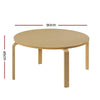 Artiss Coffee Table Round Side End Tables Bedside Furniture Wooden 90CM Deals499