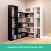 Artiss DIY L Shaped Display Shelf - Black Deals499