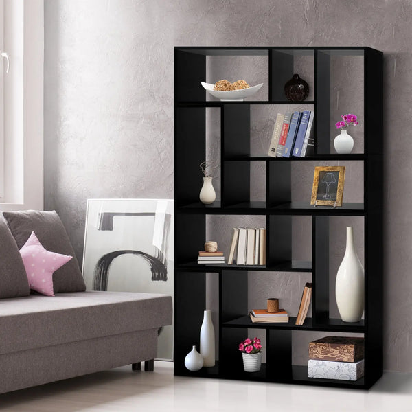 Artiss DIY L Shaped Display Shelf - Black Deals499