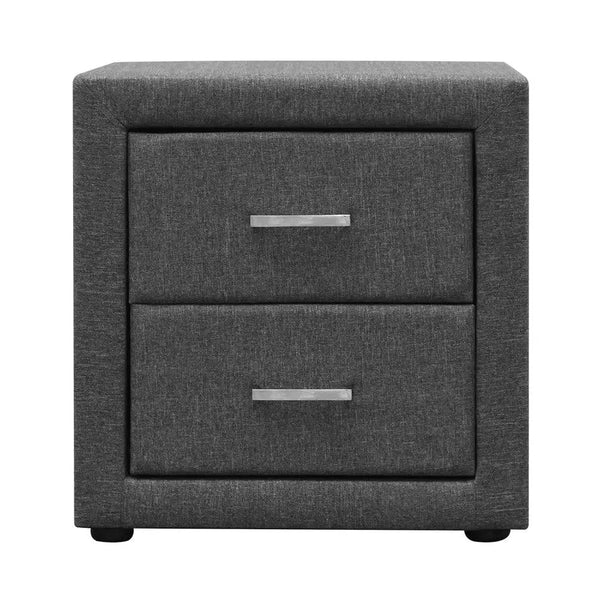 Artiss Fabric Bedside Table - Grey Deals499
