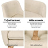 Artiss Fabric Dining Armchair - Beige Deals499