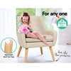 Artiss Fabric Dining Armchair - Beige Deals499