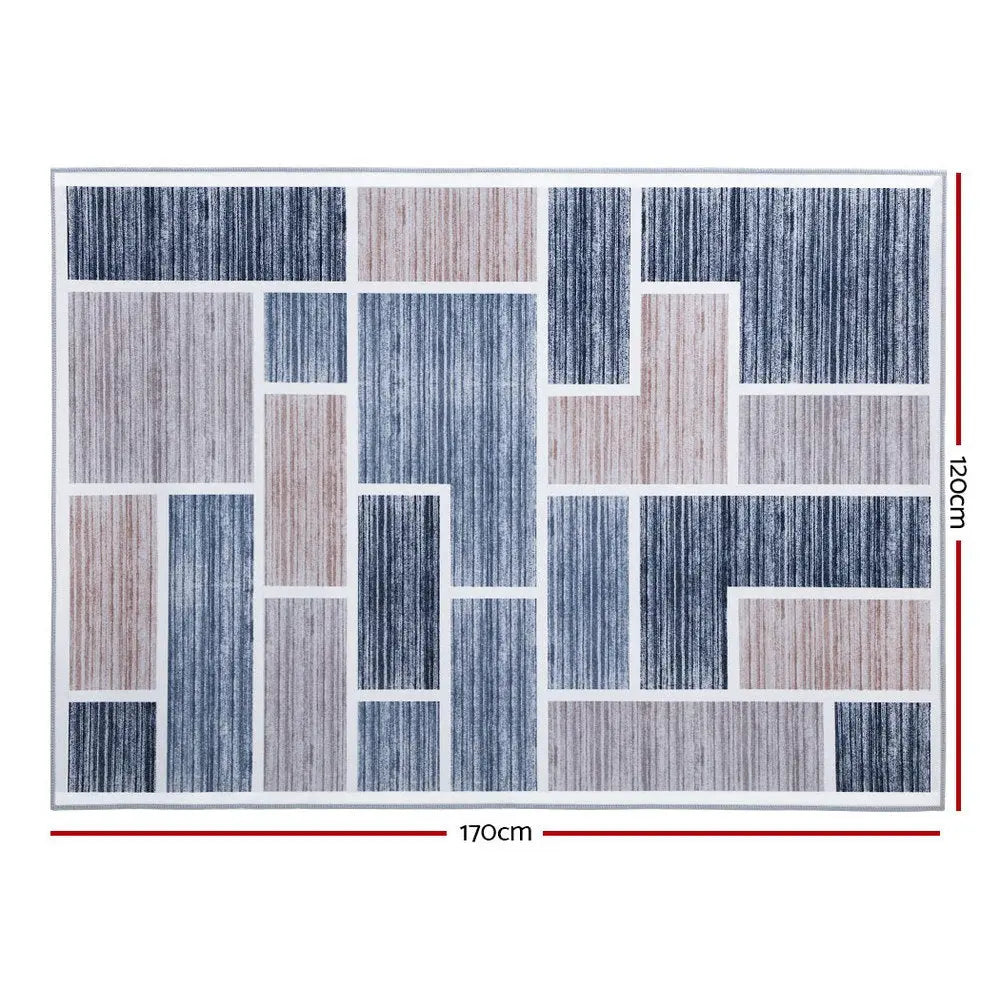 Artiss Floor Rugs 120x170 Short Pile Area Rug Large Modern Carpet Soft Grey Deals499