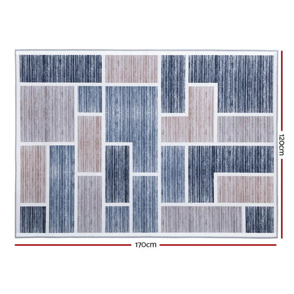 Artiss Floor Rugs 120x170 Short Pile Area Rug Large Modern Carpet Soft Grey Deals499