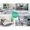 Artiss Floor Rugs 120x170 Short Pile Area Rug Large Modern Carpet Soft Grey Deals499