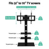 Artiss Floor TV Stand Bracket Mount Swivel Height Adjustable 32 to 70 Inch Black Deals499
