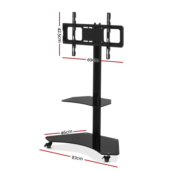 Artiss Floor TV Stand Brakcket Mount Swivel Height Adjustable 32 to 70 Inch Black Deals499