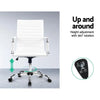 Artiss Gaming Office Chair Computer Desk Chairs Home Work Study White Mid Back Deals499