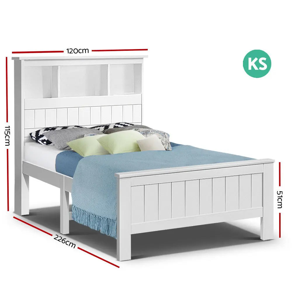 Artiss King Single Wooden Timber Bed Frame Deals499
