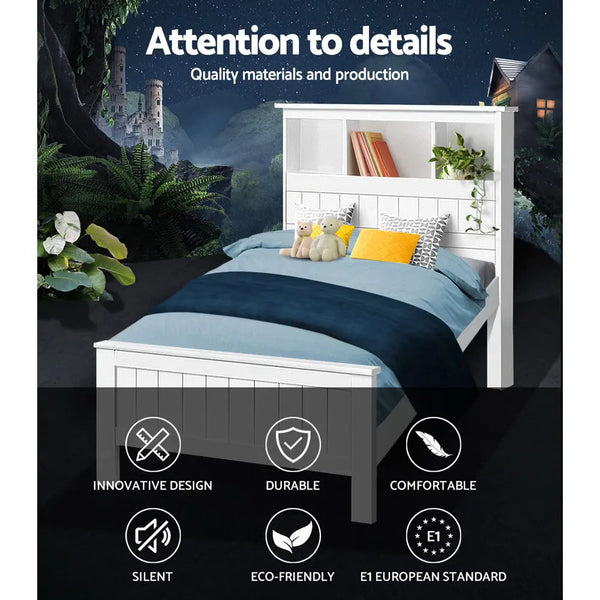 Artiss King Single Wooden Timber Bed Frame Deals499