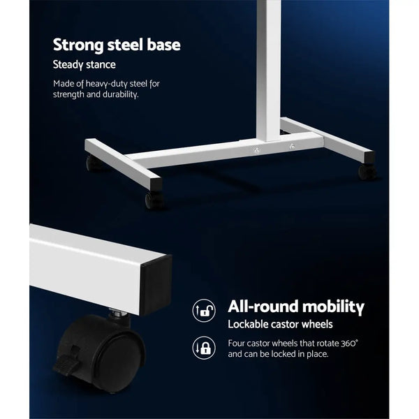 Artiss Laptop Table Desk Adjustable Stand - White Deals499