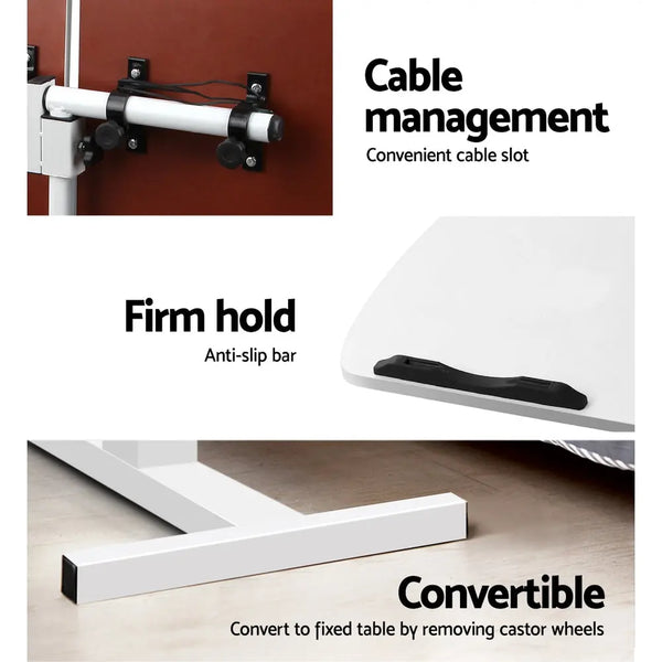 Artiss Laptop Table Desk Adjustable Stand - White Deals499