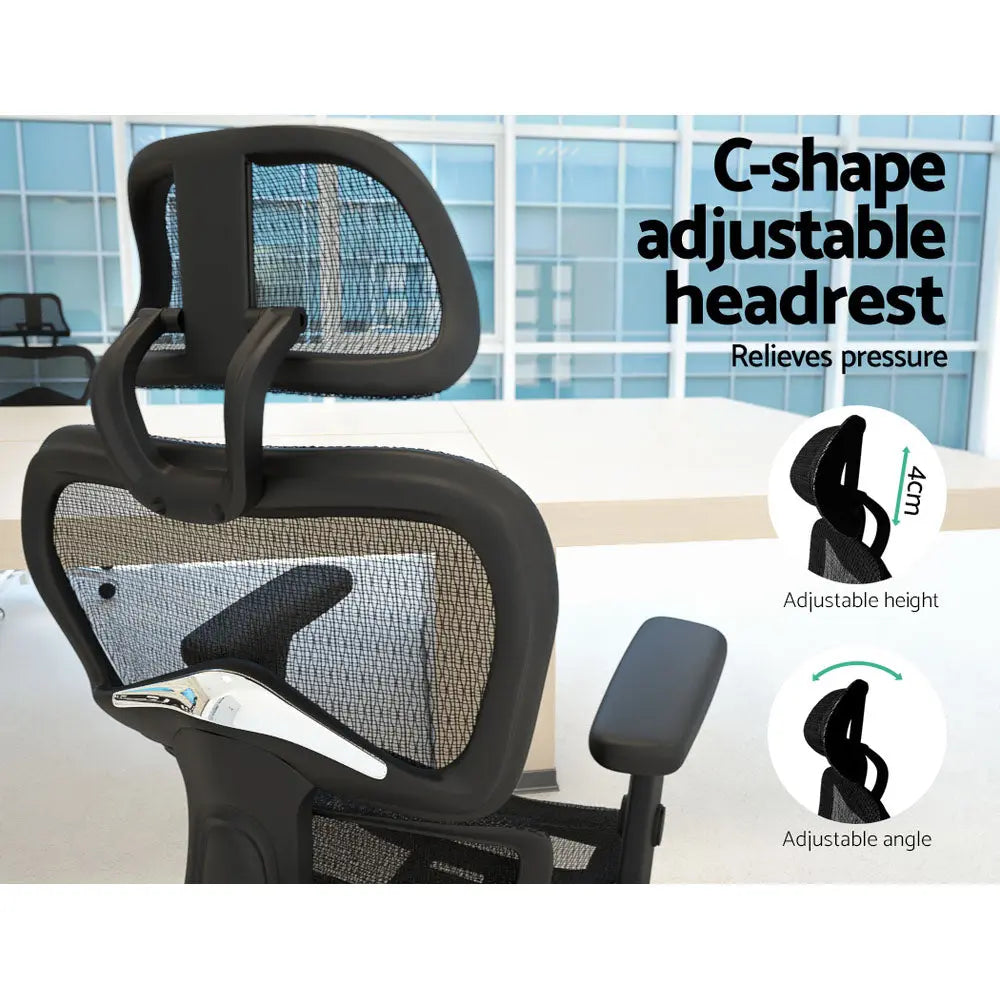 Artiss Mesh Office Chair High Back Executive Computer Chairs Black Deals499