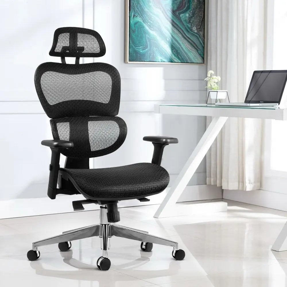 Artiss Mesh Office Chair High Back Executive Computer Chairs Black Deals499