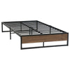 Artiss Metal Bed Frame King Single Size Wooden Mattress Base Platform Black OSLO Deals499