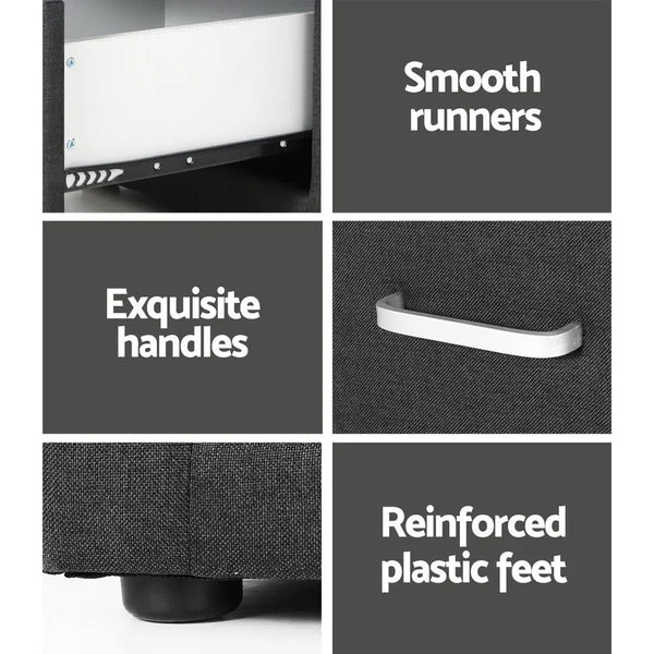 Artiss Moda Bedside table - Charcoal Deals499