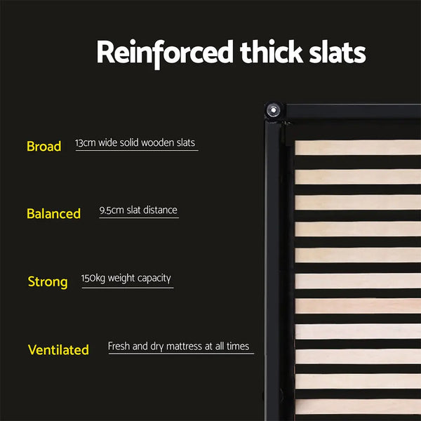 Artiss Neo Bed Frame Fabric - Grey Double Deals499