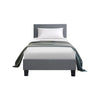 Artiss Neo Bed Frame Fabric - Grey King Single Deals499