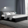 Artiss Nino Bed Frame PU Leather - Black Queen Deals499