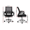 Artiss Office Chair Gaming Chair Computer Mesh Chairs Executive Mid Back Black Deals499
