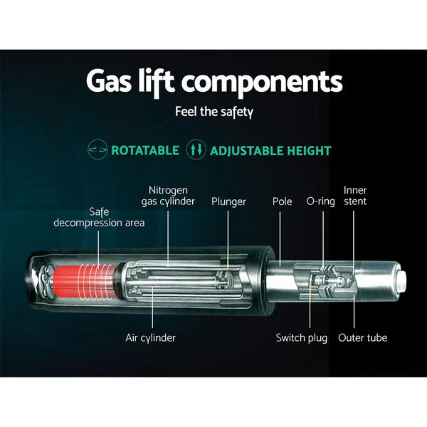 Artiss Office Chair Gaming Chair Computer Mesh Chairs Executive Mid Back Black Deals499