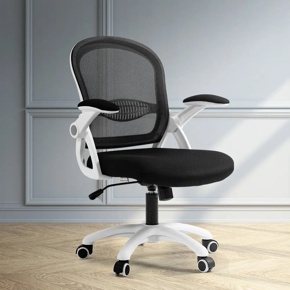 Artiss Office Chair Mesh Computer Desk Chairs Work Study Gaming Mid Back Black Deals499