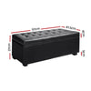 Artiss PU Leather Storage Ottoman - Black Deals499