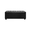 Artiss PU Leather Storage Ottoman - Black Deals499