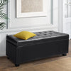 Artiss PU Leather Storage Ottoman - Black Deals499