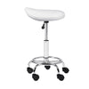 Artiss PU Leather Swivel Saddle Salon Chair - White Deals499