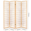 Artiss Room Divider Screen Wood Timber Dividers Fold Stand Wide Beige 4 Panel Deals499