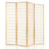 Artiss Room Divider Screen Wood Timber Dividers Fold Stand Wide Beige 4 Panel Deals499
