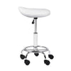 Artiss Saddle Salon Stool White PU Swivel Barber Hair Dress Chair Hydraulic Lift Deals499
